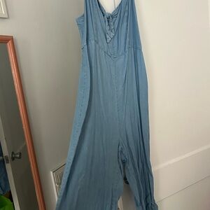 Old Navy Sky Blue Denim Jumpsuit